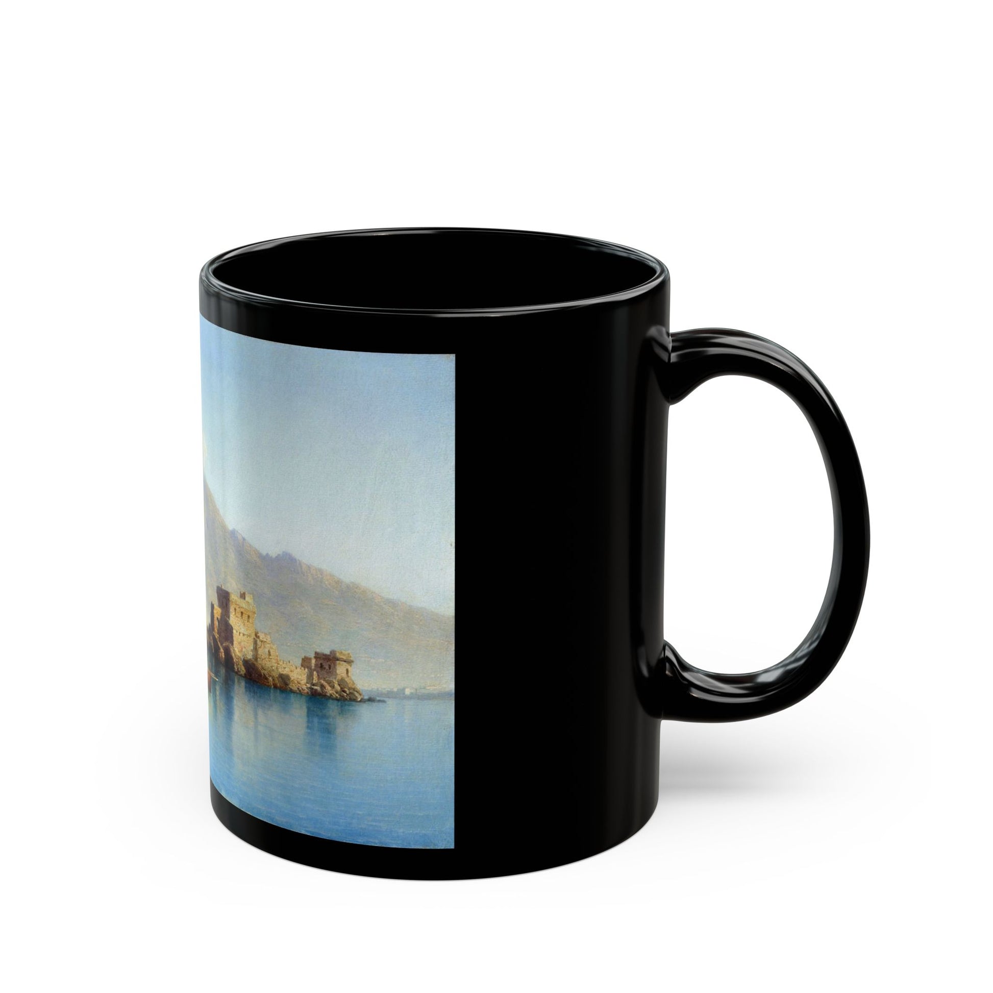 Gavriil Pavlovich Kondratenko (1854-1924) Vesuvius - 1897 - Black Coffee Mug-Go Mug Yourself