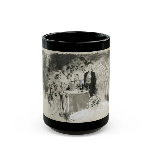 Gay Book Illustration - Black Coffee Mug 15oz - Go Mug Yourself