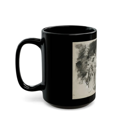 Gay Book Illustration - Black Coffee Mug-Go Mug Yourself