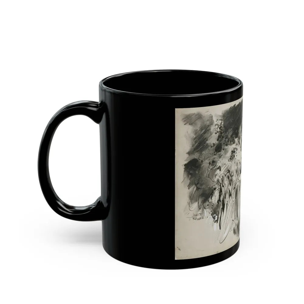 Gay Book Illustration - Black Coffee Mug-Go Mug Yourself