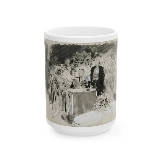 Gay Book Illustration - White Coffee Mug-15oz-Go Mug Yourself