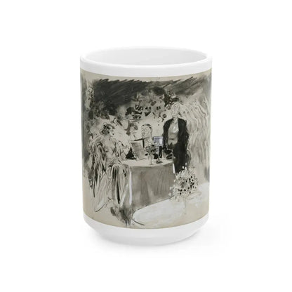 Gay Book Illustration - White Coffee Mug 15oz - Go Mug Yourself