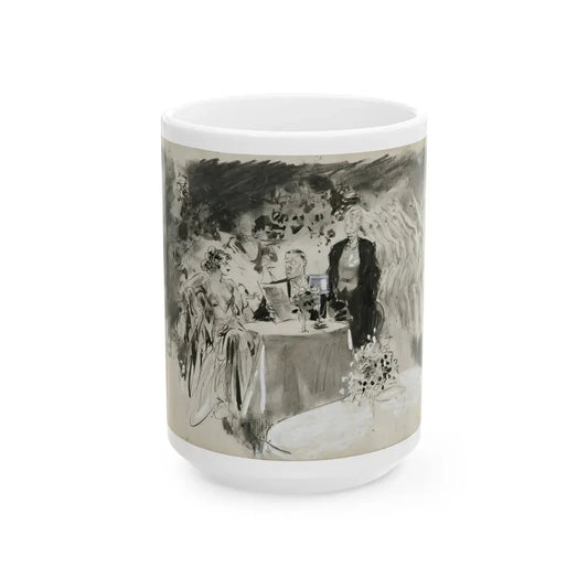Gay Book Illustration - White Coffee Mug 15oz - Go Mug Yourself