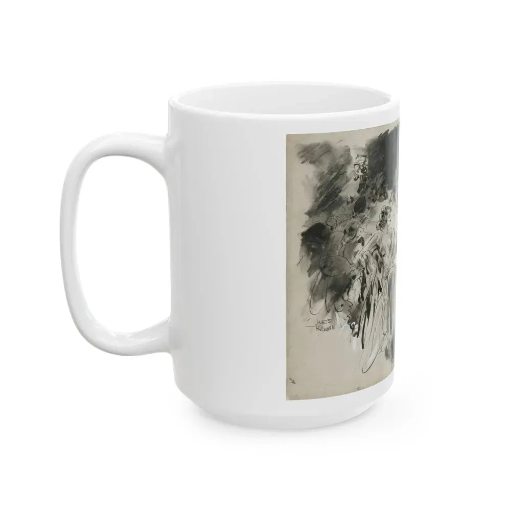 Gay Book Illustration - White Coffee Mug - Go Mug Yourself