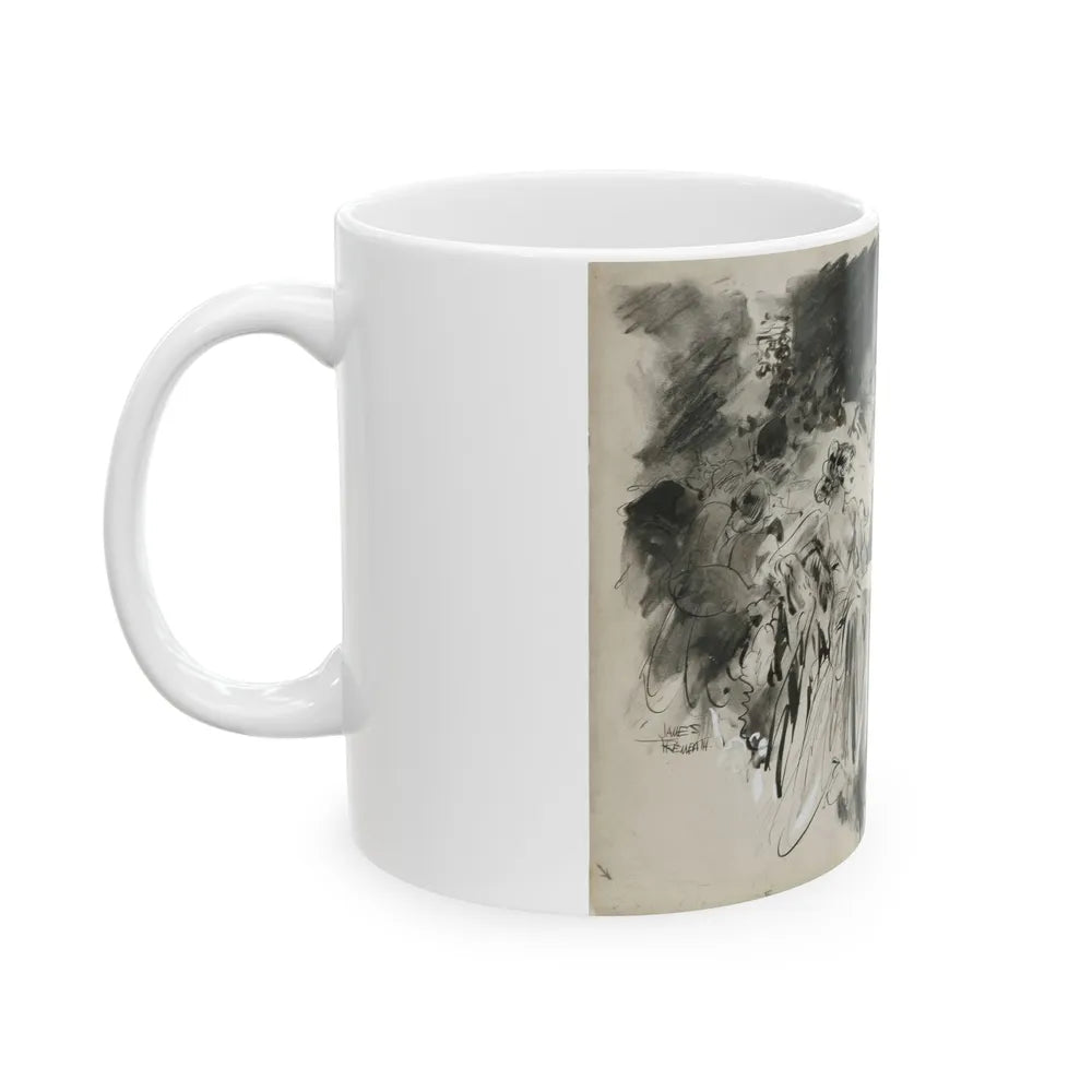 Gay Book Illustration - White Coffee Mug-Go Mug Yourself