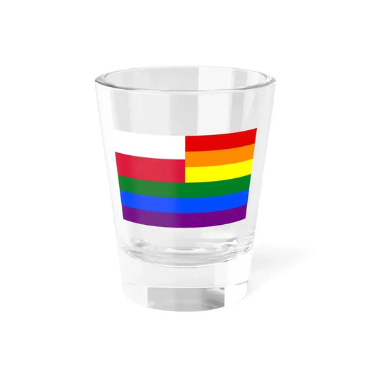 Gay flag pl (Poland) Shot Glass 1.5oz 1.5oz - Go Mug Yourself