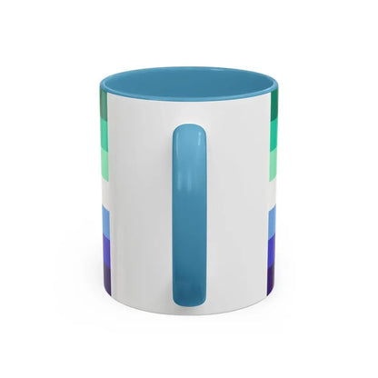 Gay Men Pride Flag - Accent Coffee Mug - Go Mug Yourself