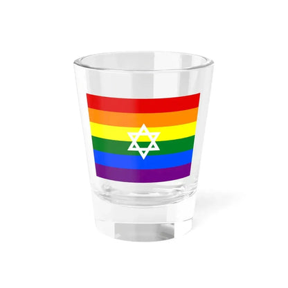 Gay Pride flag of Israel (Israel) Shot Glass 1.5oz 1.5oz - Go Mug Yourself