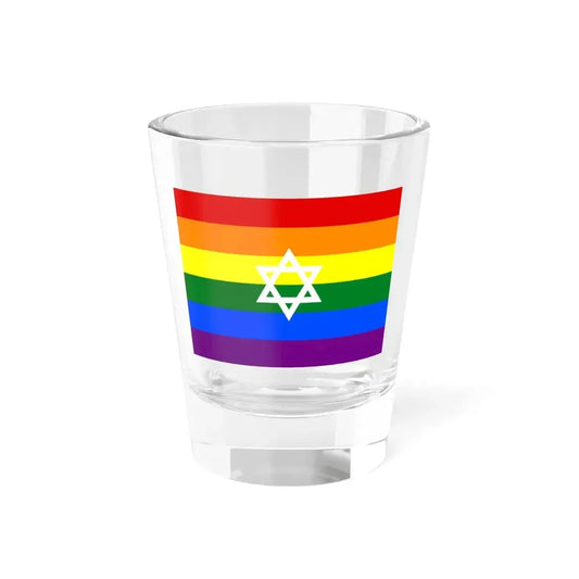 Gay Pride flag of Israel (Israel) Shot Glass 1.5oz 1.5oz - Go Mug Yourself