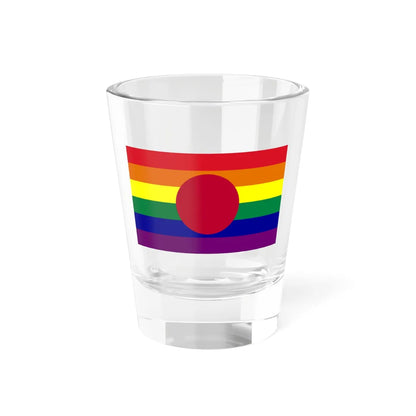 Gay Pride Flag of Japan (Japan) Shot Glass 1.5oz 1.5oz - Go Mug Yourself