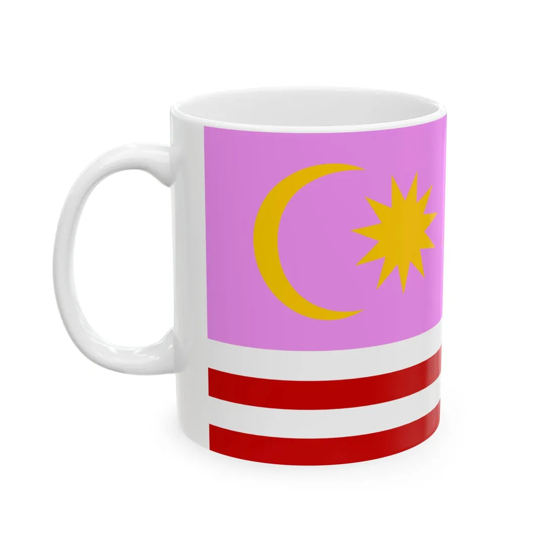 Gay Pride Flag of Malaya (Malaysia) White Coffee Mug - Go Mug Yourself