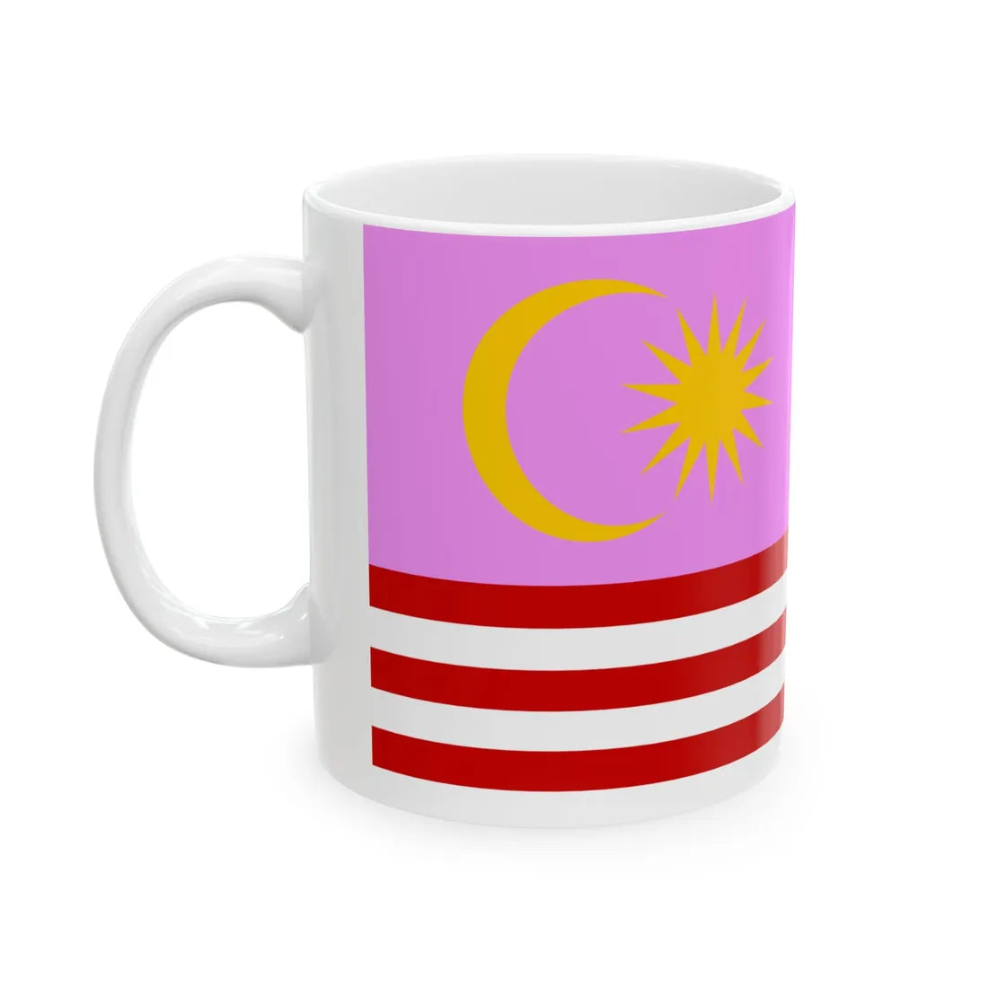 Gay Pride Flag of Malaysia (Malaysia) White Coffee Mug - Go Mug Yourself