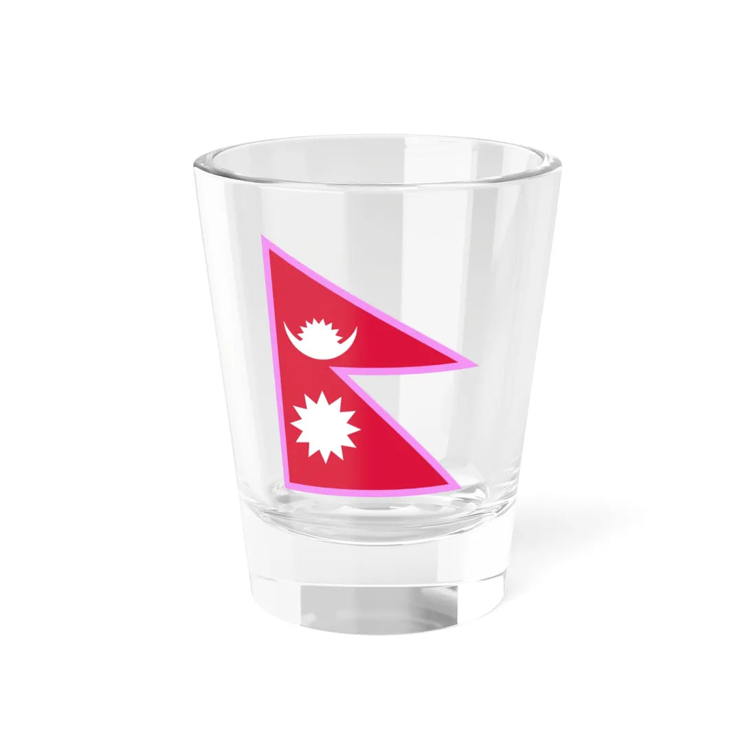 Gay Pride flag of Nepal (Nepal) Shot Glass 1.5oz 1.5oz - Go Mug Yourself