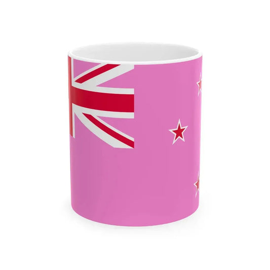 Gay Pride flag of New Zealand (New Zealand) White Coffee Mug 11oz - Go Mug Yourself