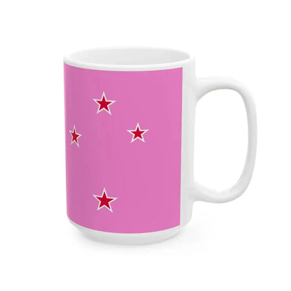 Gay Pride flag of New Zealand (New Zealand) White Coffee Mug - Go Mug Yourself