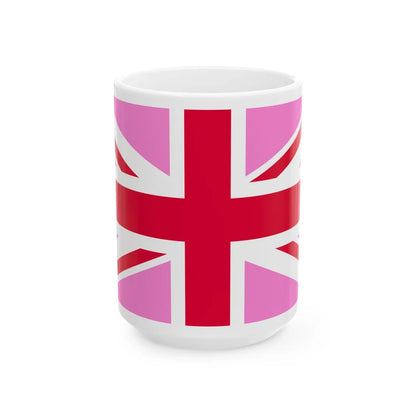 Gay Pride flag of the United Kingdom (United Kingdom) White Coffee Mug 15oz - Go Mug Yourself