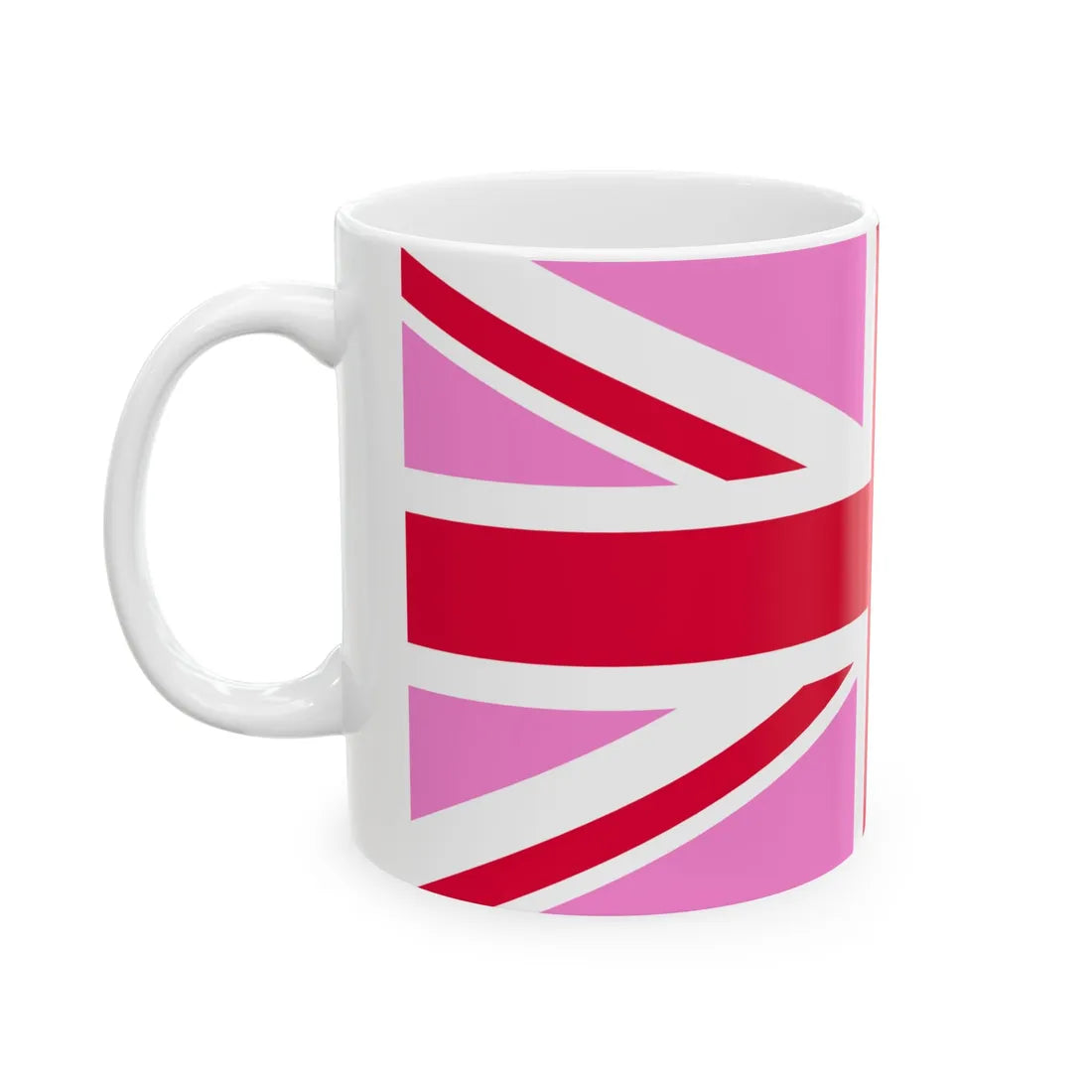 Gay Pride flag of the United Kingdom (United Kingdom) White Coffee Mug - Go Mug Yourself