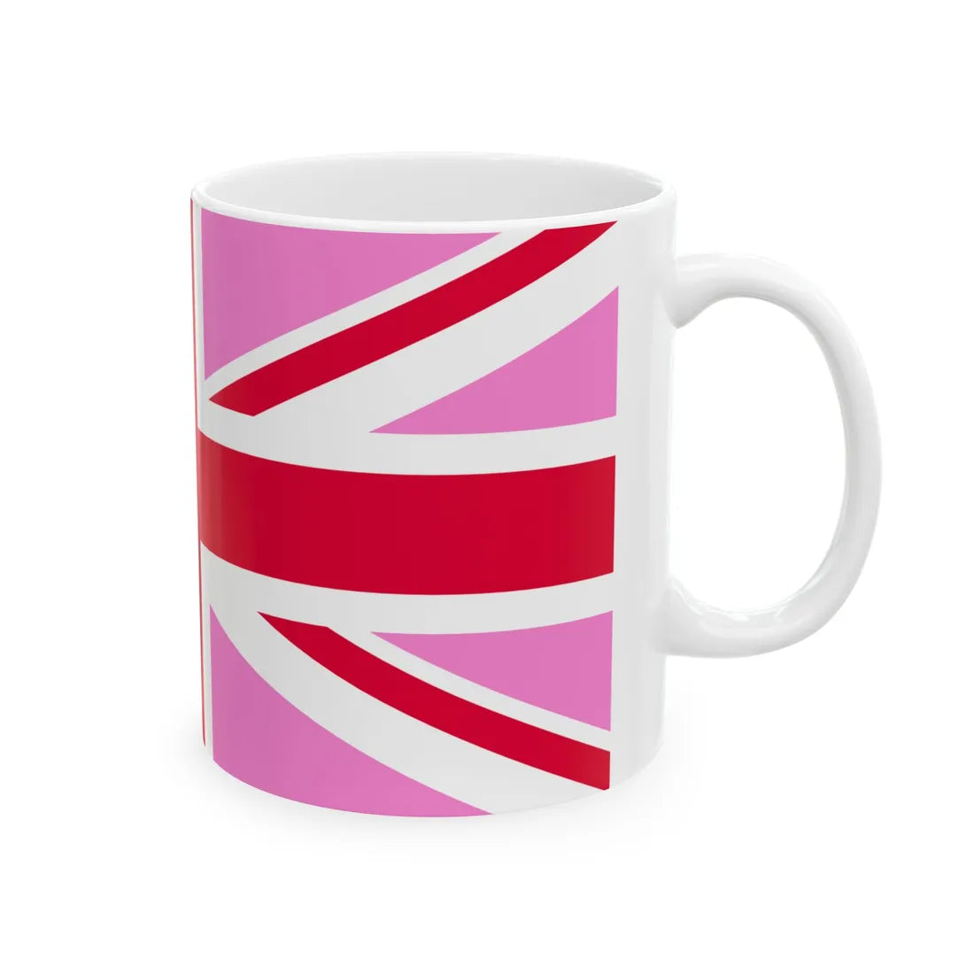 Gay Pride flag of the United Kingdom (United Kingdom) White Coffee Mug - Go Mug Yourself