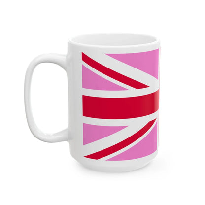 Gay Pride flag of the United Kingdom (United Kingdom) White Coffee Mug - Go Mug Yourself