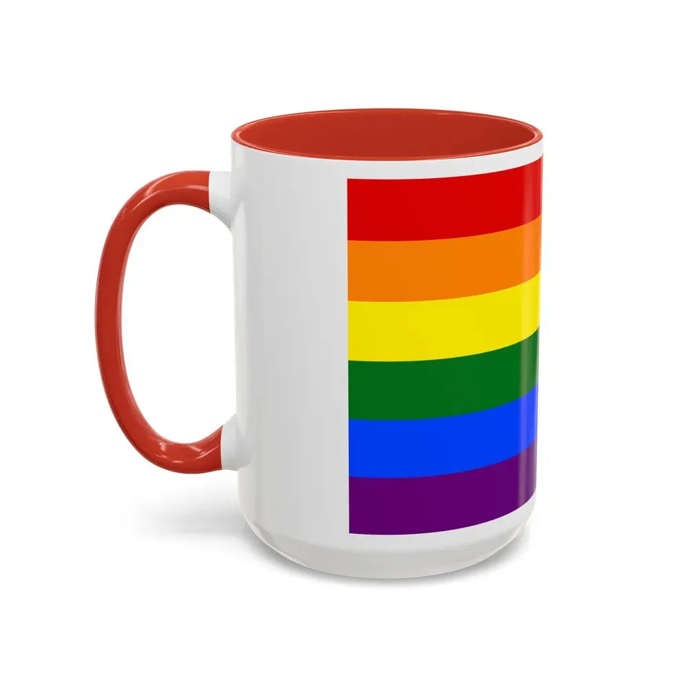 Gay Pride Pride Flag - Accent Coffee Mug - Go Mug Yourself