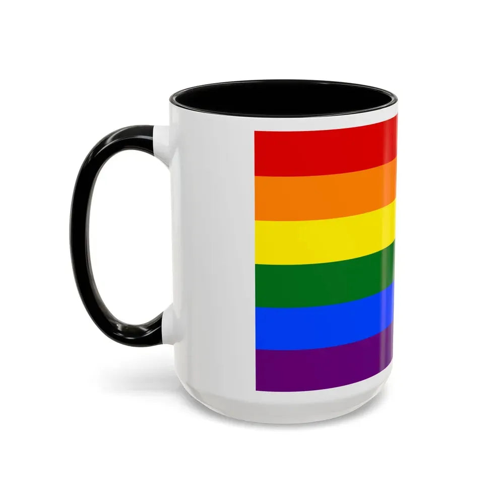 Gay Pride Pride Flag - Accent Coffee Mug - Go Mug Yourself