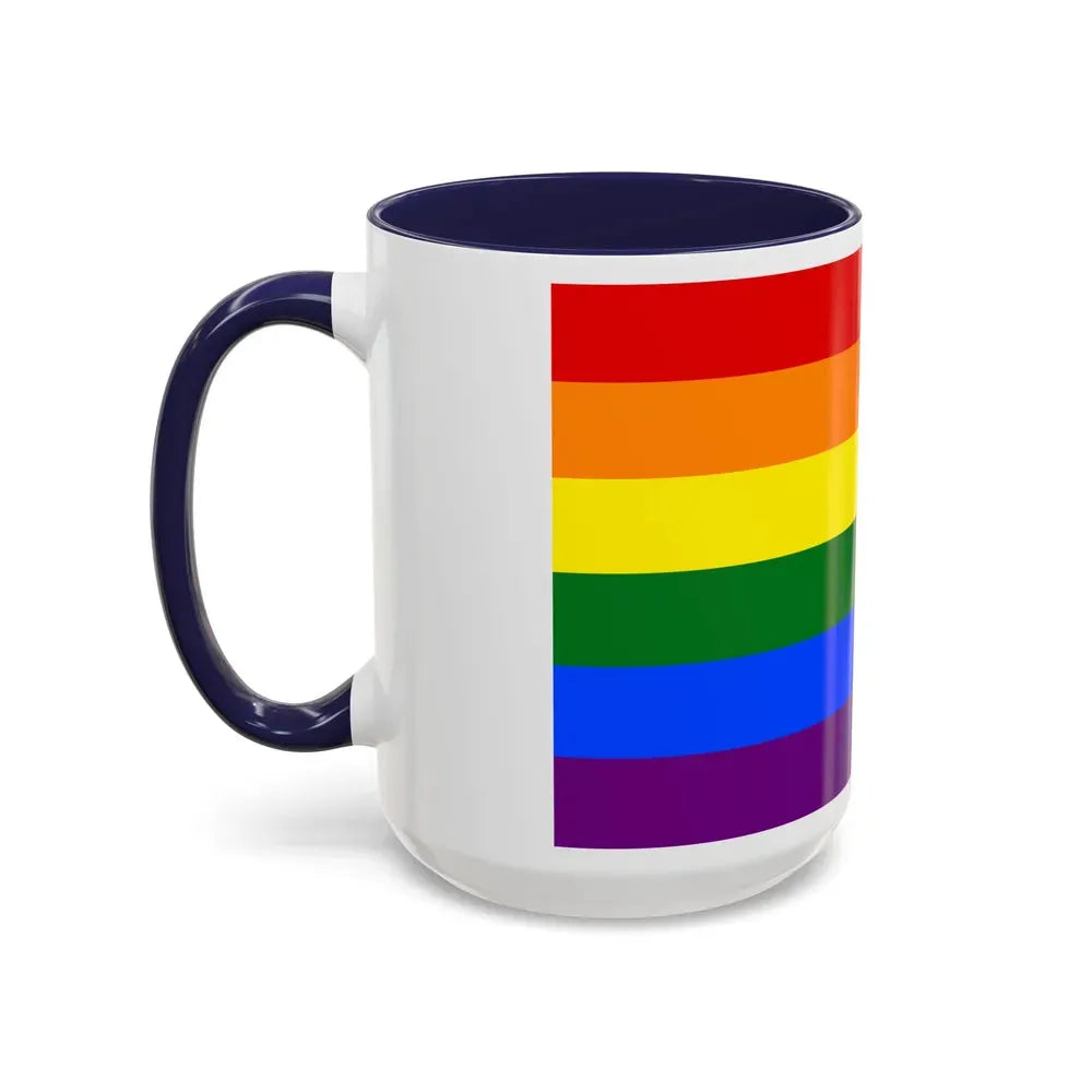 Gay Pride Pride Flag - Accent Coffee Mug - Go Mug Yourself