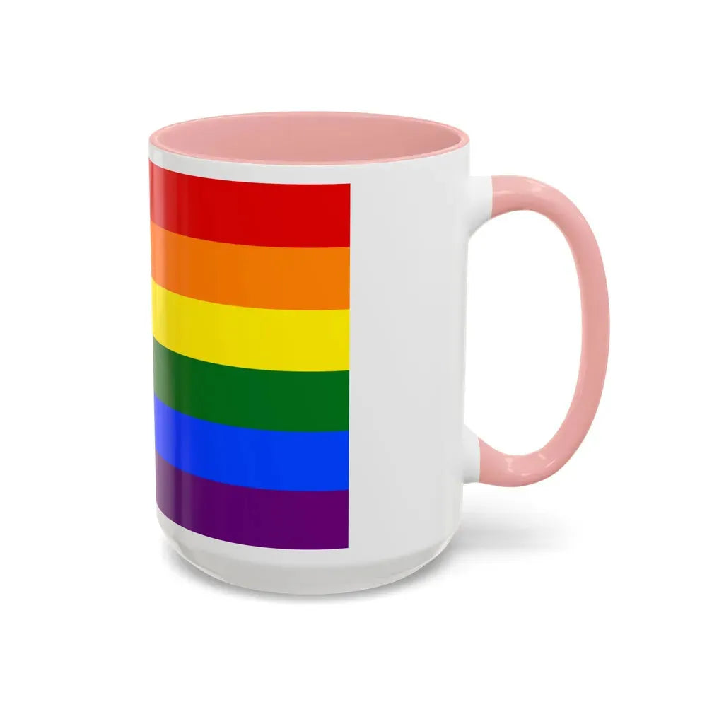 Gay Pride Pride Flag - Accent Coffee Mug - Go Mug Yourself
