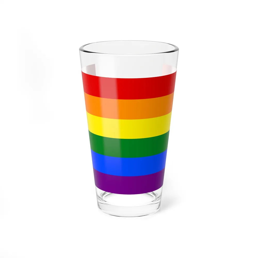 Gay Pride Pride Flag - Pint Glass 16oz-16oz-Go Mug Yourself