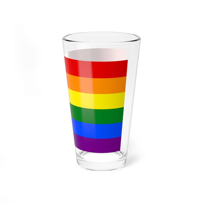 Gay Pride Pride Flag - Pint Glass 16oz-Go Mug Yourself