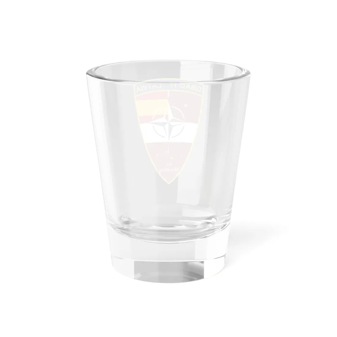 GBAD TF LATVIA distintivo (Spain) (Coat of Arms) Shot Glass 1.5oz - Go Mug Yourself
