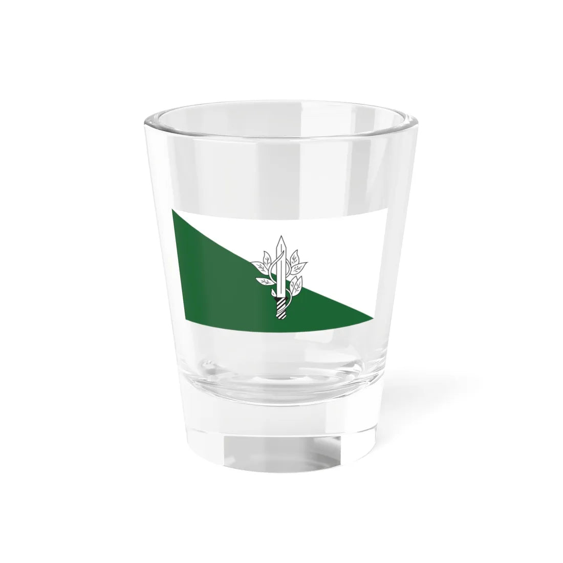 GDF Agri Corps Flag (Guyana) Shot Glass 1.5oz 1.5oz - Go Mug Yourself
