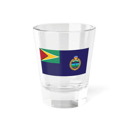 GDF Coast Guard flag variant (Guyana) Shot Glass 1.5oz 1.5oz - Go Mug Yourself