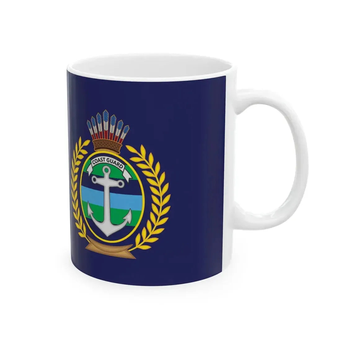 GDF Coast Guard variant (Guyana) White Coffee Mug - Go Mug Yourself