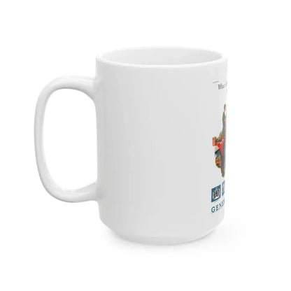 GE Refrigerator ad, Ladies' Home Journal, September 1927 - White Coffee Mug - Go Mug Yourself