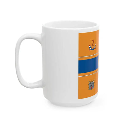 Gecombineerde vlag van prinses Juliana en prins Bernhard (Netherlands) White Coffee Mug - Go Mug Yourself