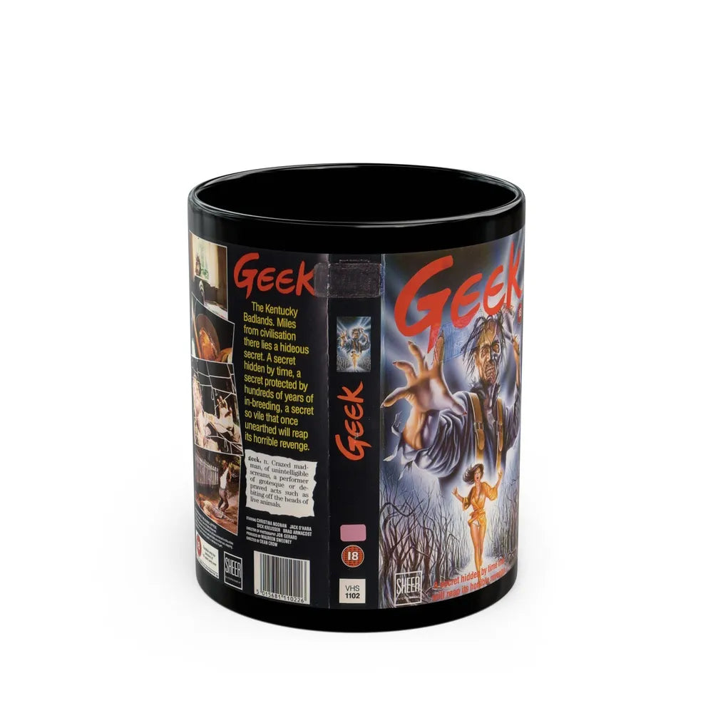 GEEK (VHS COVER) - Black Coffee Mug-11oz-Go Mug Yourself