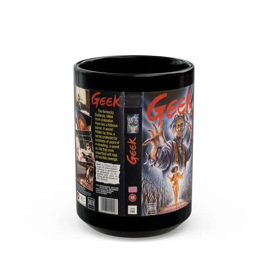 GEEK (VHS COVER) - Black Coffee Mug-15oz-Go Mug Yourself