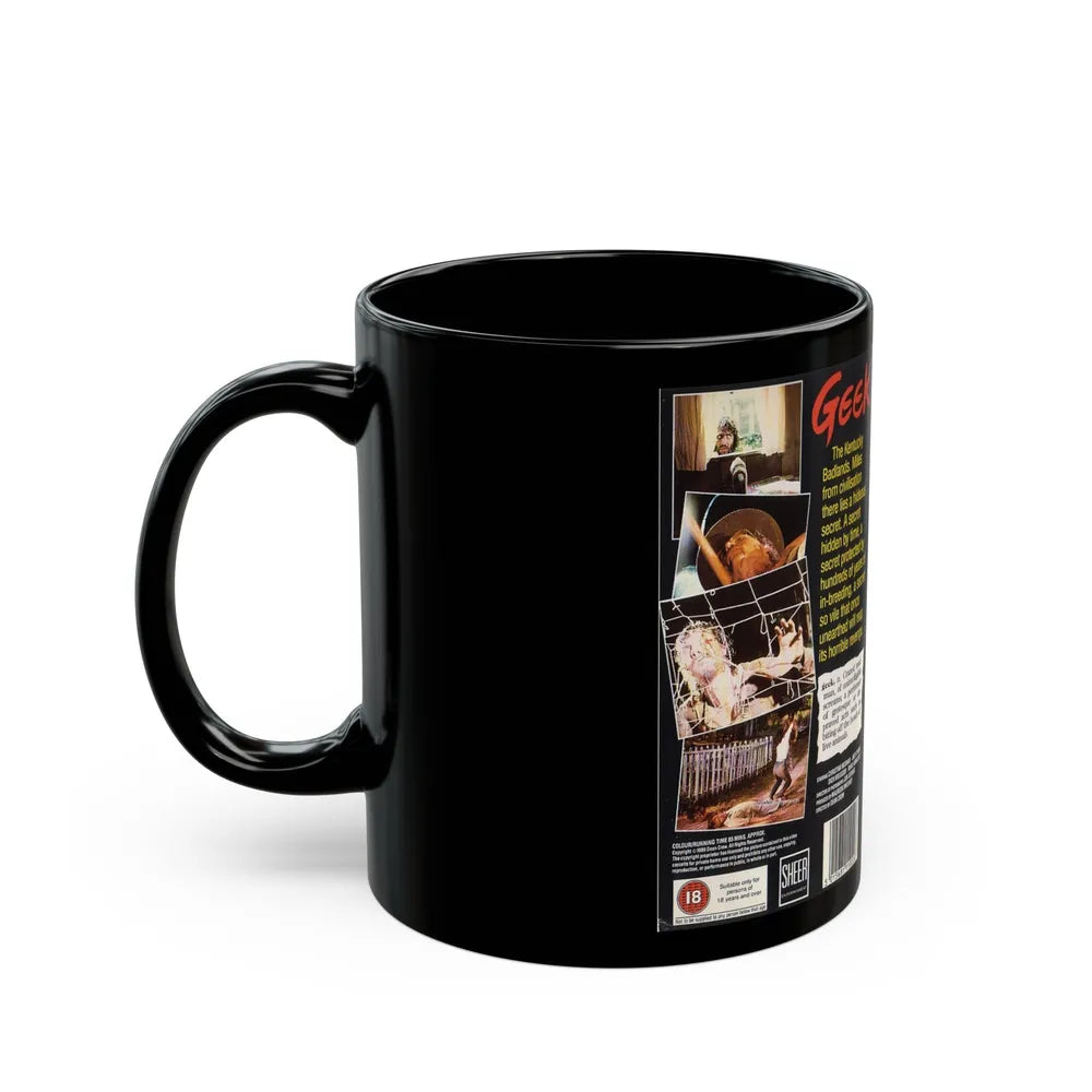 GEEK (VHS COVER) - Black Coffee Mug-Go Mug Yourself