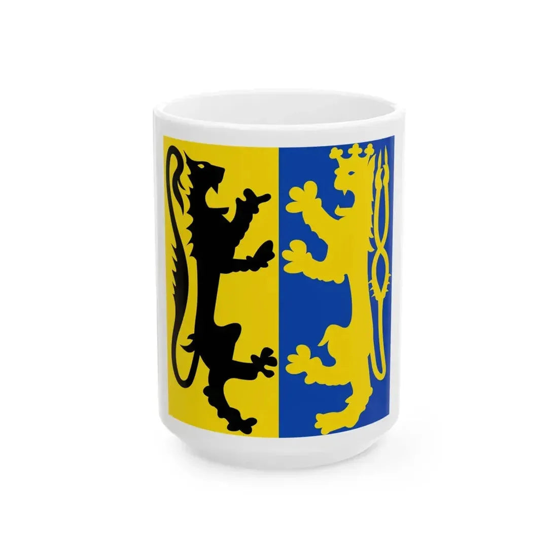 Gelre banier Dikke Tinne Hattem (Netherlands) White Coffee Mug 15oz - Go Mug Yourself