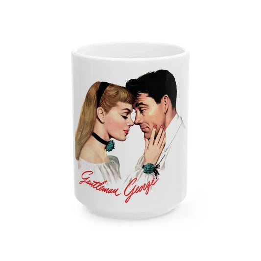 Geltleman George, Collier's, August 14, 1948 - White Coffee Mug 15oz - Go Mug Yourself