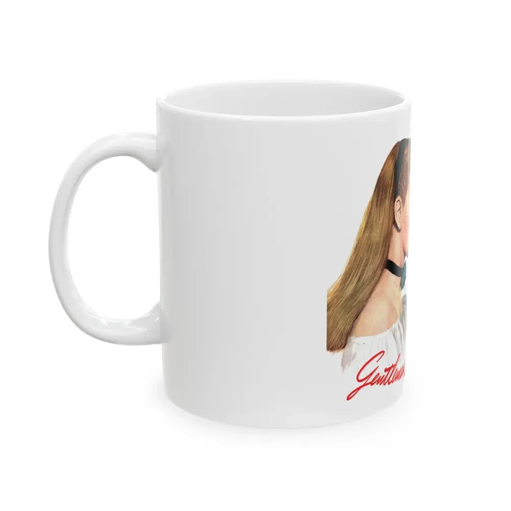 Geltleman George, Collier's, August 14, 1948 - White Coffee Mug - Go Mug Yourself