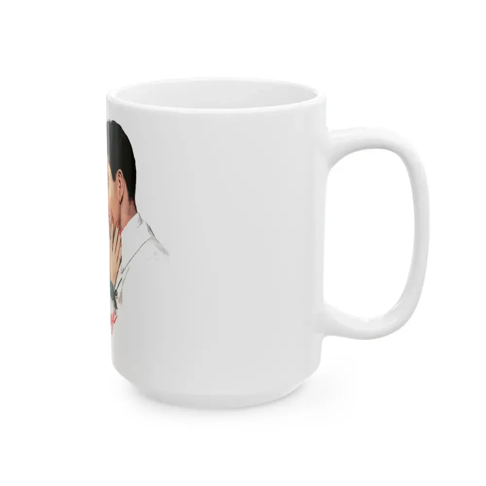 Geltleman George, Collier's, August 14, 1948 - White Coffee Mug - Go Mug Yourself