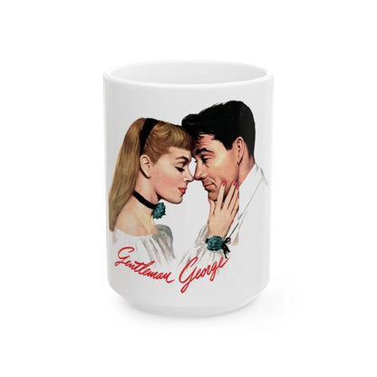 Geltleman George, Collier's, August 14, 1948 - White Coffee Mug-15oz-Go Mug Yourself