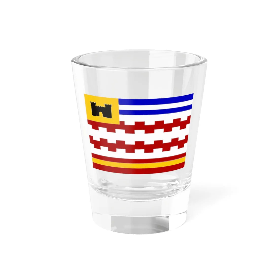Gemeentevlag West Betuwe (Netherlands) Shot Glass 1.5oz 1.5oz - Go Mug Yourself