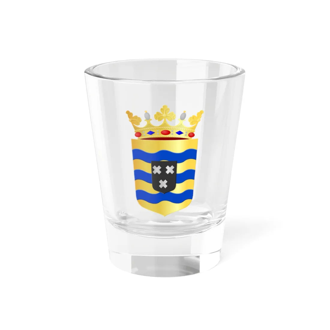 Gemeentewapen Drimmelen (Netherlands) (Coat of Arms) Shot Glass 1.5oz 1.5oz - Go Mug Yourself
