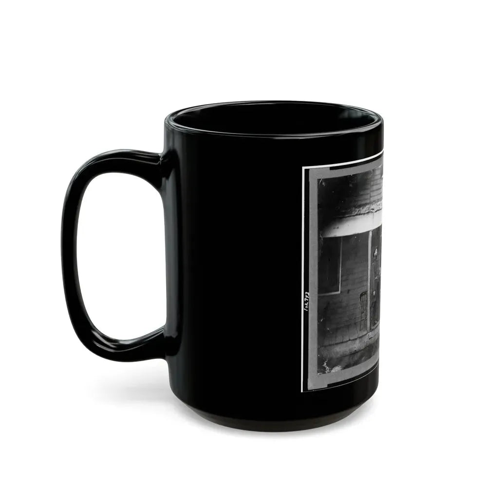Gen. Alexander Mccook And Staff Posed On Porch Near Washington, D.C. (U.S. Civil War) Black Coffee Mug - Go Mug Yourself