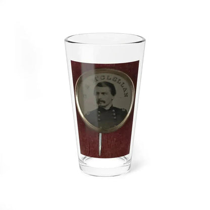 Gen. George Mcclellan Campaign Button For 1864 Presidential Election (U.S. Civil War) Pint Glass 16oz 16oz - Go Mug Yourself