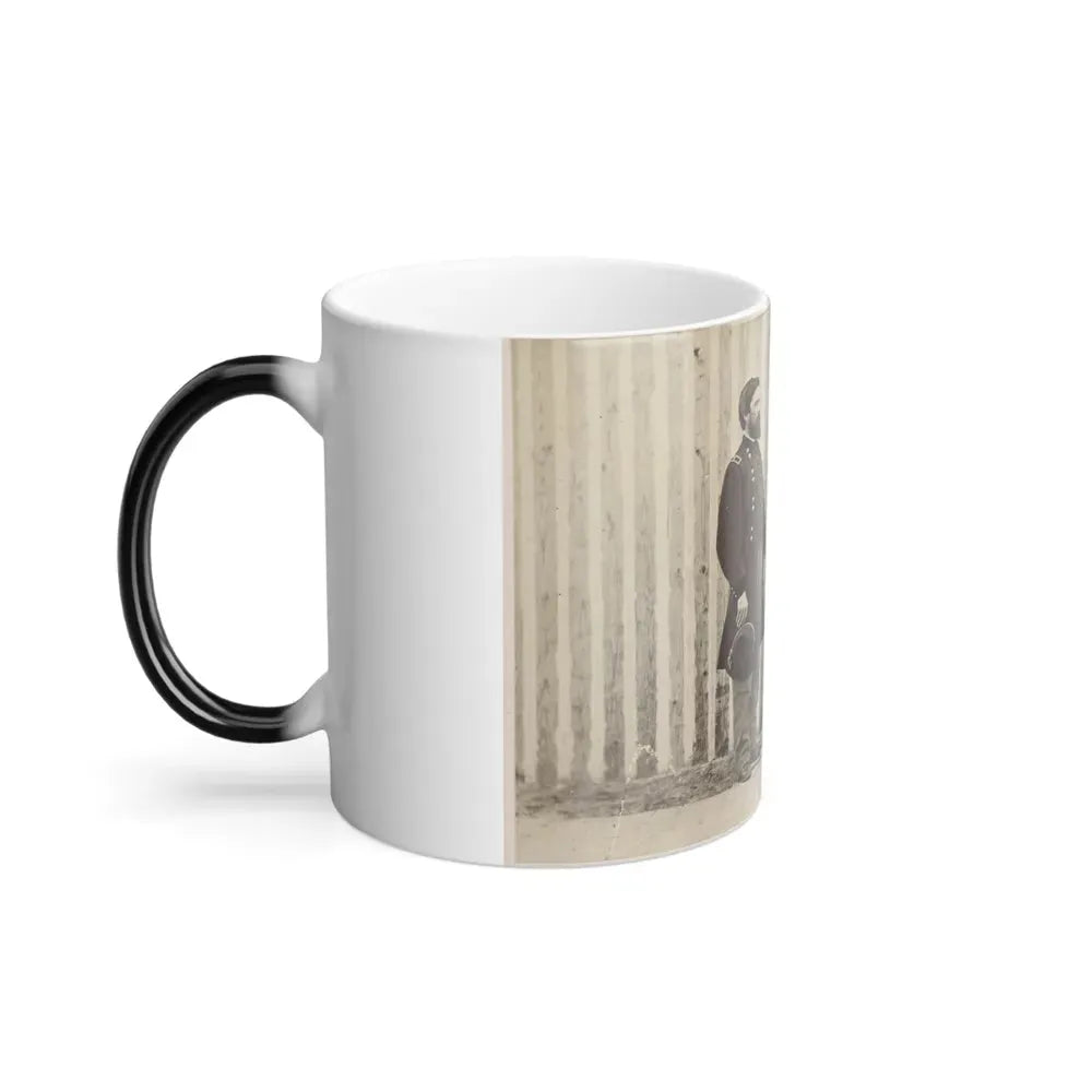 Gen. John A. Rawlins, Left, Gen. U.S. Grant, Center, and an Unidentified Officer (U.S. Civil War) Color Changing Coffee Mug 11oz - Go Mug Yourself