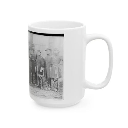 Gen'l. John W. Geary And Staff - Taken At Harper's Ferry (U.S. Civil War) White Coffee Mug - Go Mug Yourself