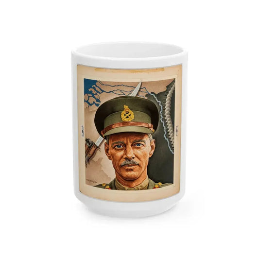 Gen. Miles Dempsey, Time Magazine Cover 3-19-1945 - White Coffee Mug 15oz - Go Mug Yourself